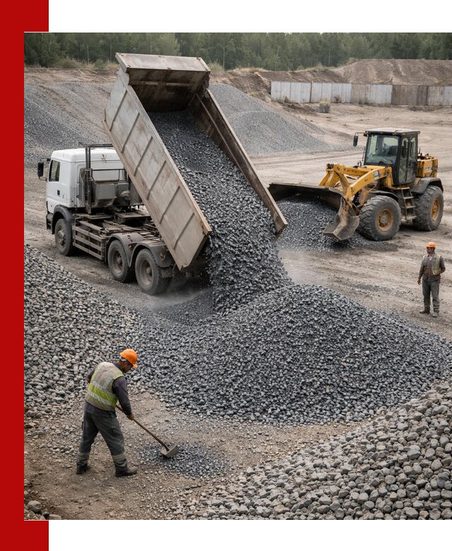 Щебень габбро-диабаз фр. 5-20 с доставкой в Краснокаменске