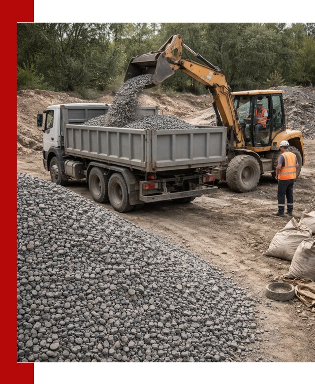 Доставка гравийного щебня в Краснокаменске оптом и в розницу