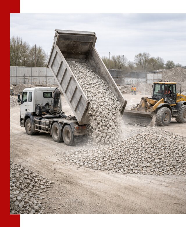 Доставка и продажа известнякового щебня в Краснокаменске