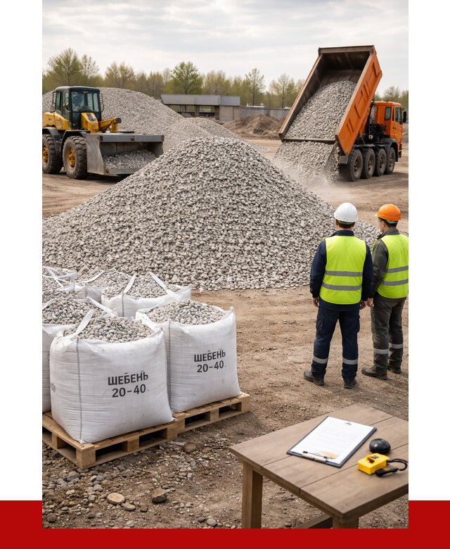 Известняковый щебень 20-40 в Краснокаменске от 2146 р. ПРОНЕРУДКсн