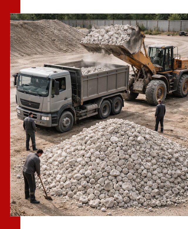 Известняковый щебень фракция 70–150 с доставкой в Краснокаменске