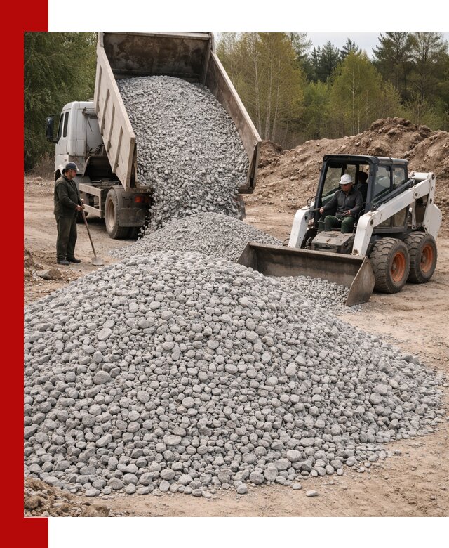 Доставка доломитового щебня в Краснокаменске напрямую от карьера