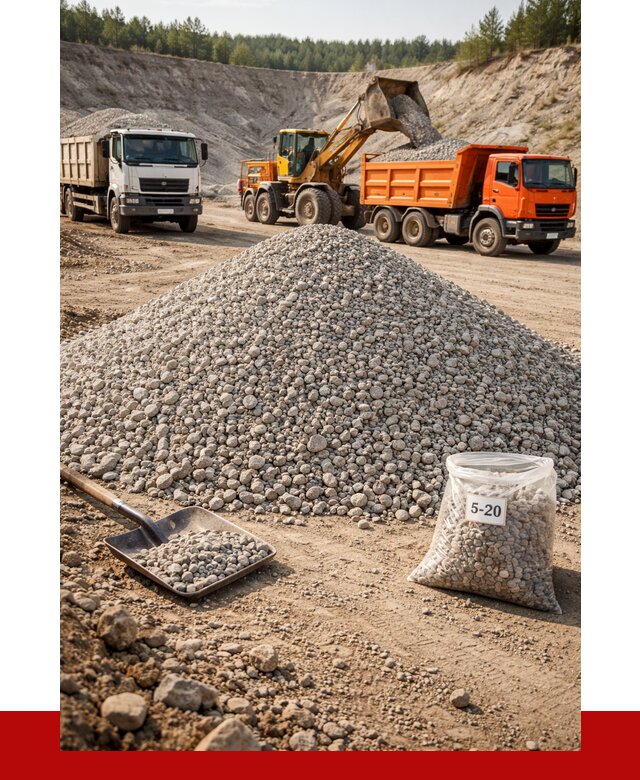Доломитовый щебень фр. 5-20 в Краснокаменске от 4293 р. | ПРОНЕРУДКсн
