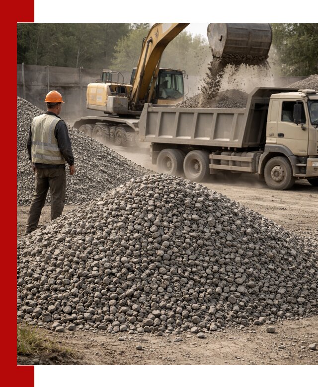 Шлаковый щебень фракция 5-20 с доставкой в Краснокаменске
