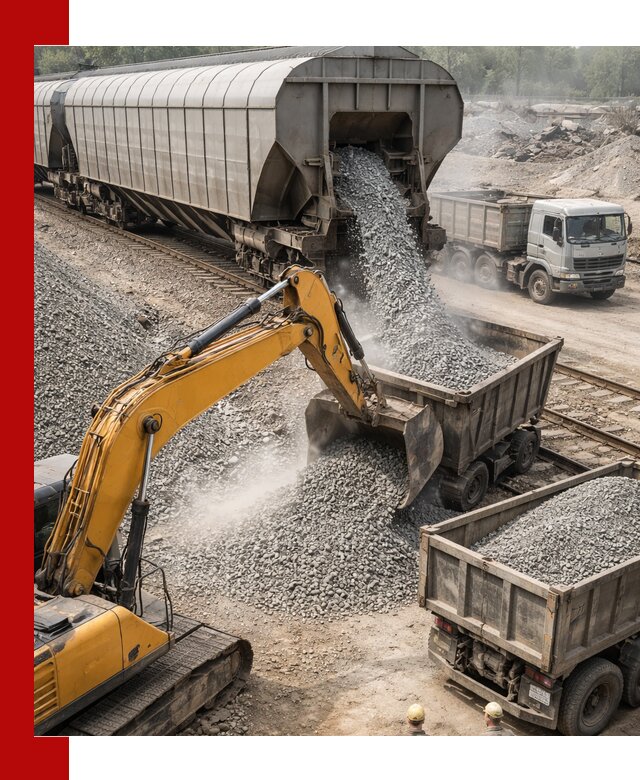 Доставка железнодорожного щебня в Краснокаменске крупными партиями быстрого отгруза