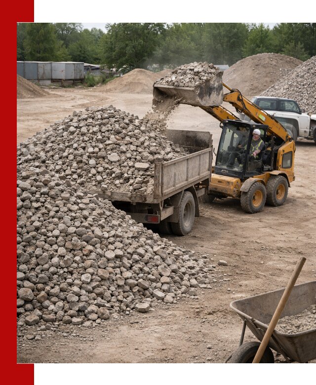 Доставка вторичного щебня в Краснокаменске для строительных работ