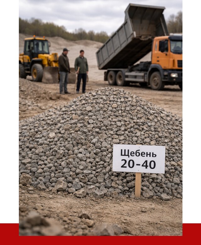 Бетонный щебень фракция 20-40 в Краснокаменске от 2504 р. | ПРОНЕРУДКсн