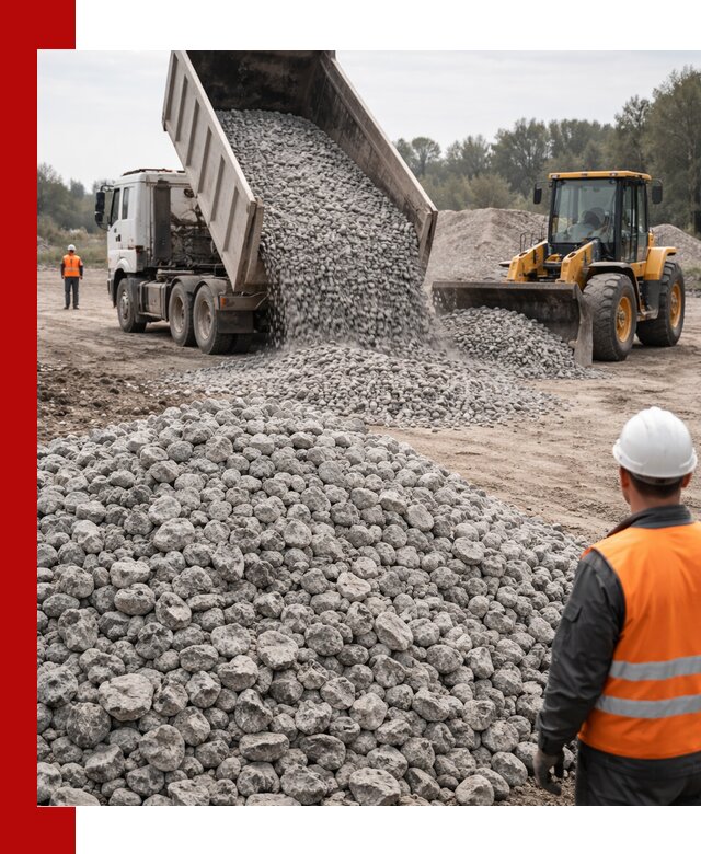 Доставка бетонного щебня фракции 20-40 в Краснокаменске