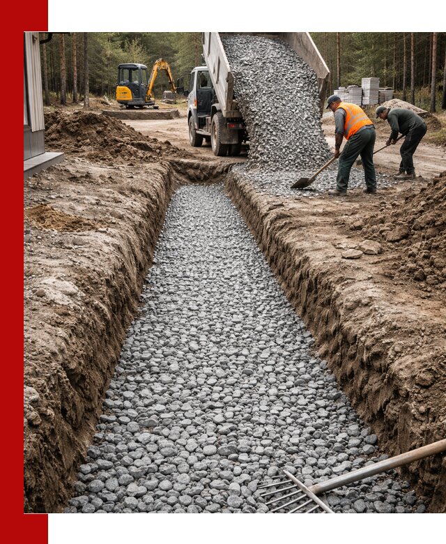 Щебень для дренажа с доставкой в Краснокаменске высокого качества