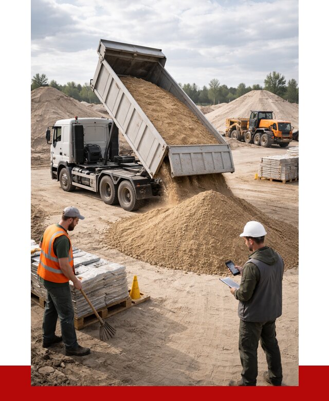 Карьерный песок с доставкой в Краснокаменске от 3680 р. ПРОНЕРУДКсн