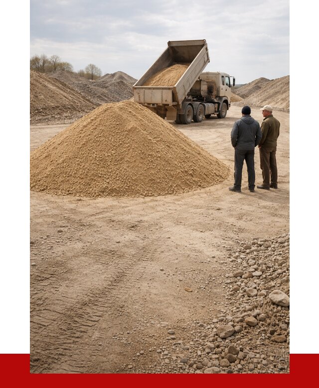 Карьерный песок крупнозернистый в Краснокаменске от 8688 р | ПРОНЕРУДКсн