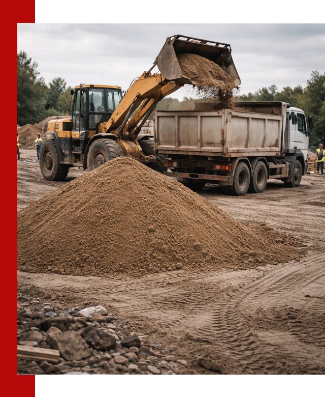 Доставка речного песка навалом в Краснокаменске быстро и выгодно