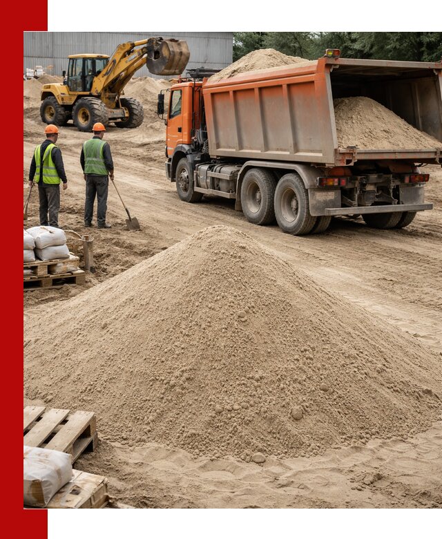 Доставка и продажа мытого речного песка в Краснокаменске