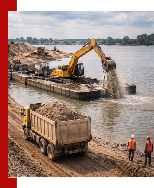 Намывной песок с доставкой в Краснокаменске оптом и в розницу