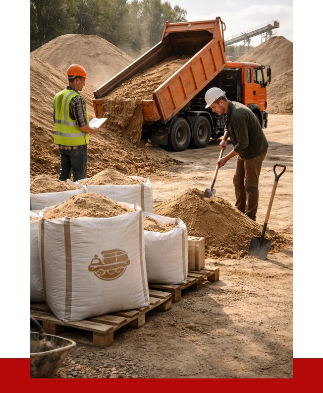 Строительный песок в Краснокаменске от 2249 р. с доставкой, ПРОНЕРУДКсн