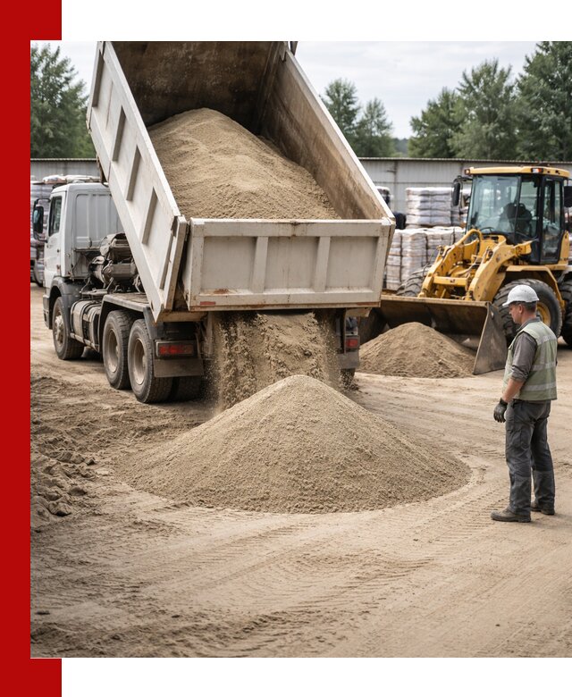 Поставка и доставка песка для бетона в Краснокаменске