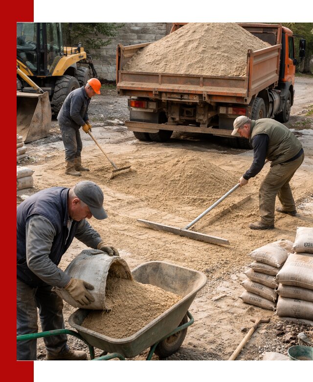 Поставка песка для стяжки в Краснокаменске с быстрой доставкой