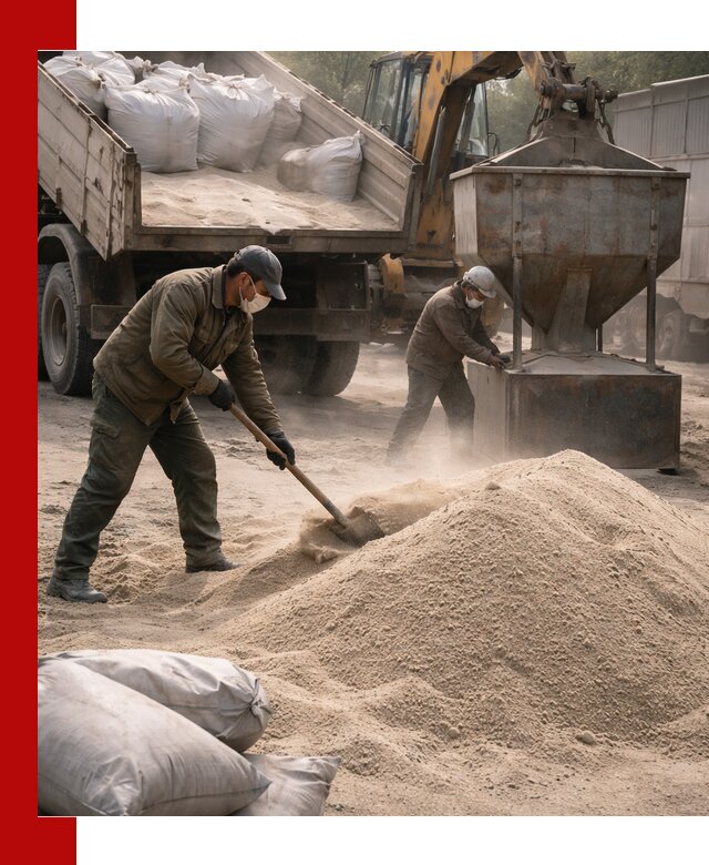 Кварцевый песок для пескоструя в Краснокаменске — доставка и качество