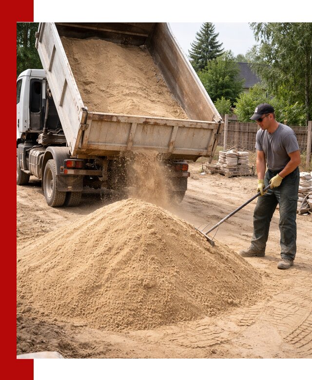 Доставка сухого песка самосвалами в Краснокаменске