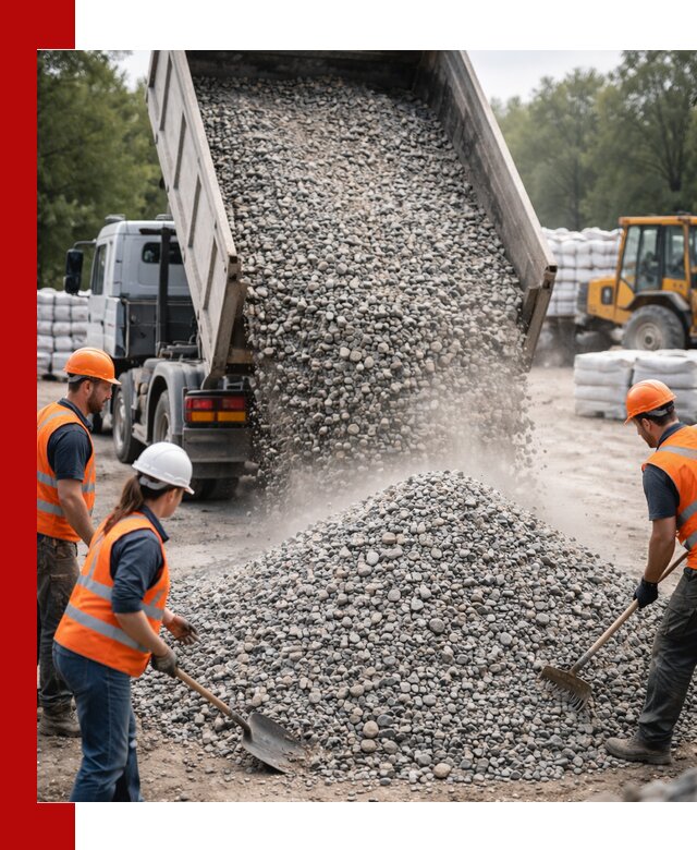 Доставка гравия и камня в Краснокаменске оптом и в розницу