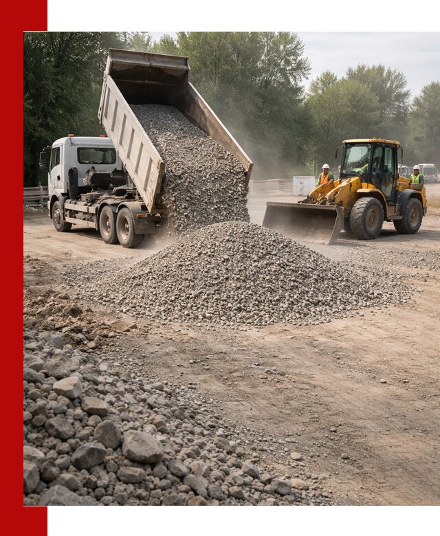 Гравий фракция 5–20 доставка в Краснокаменске оптом и в розницу