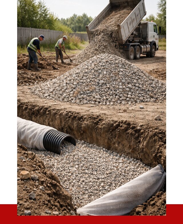 Гравий для дренажа в Краснокаменске от 2249 р., доставка ПРОНЕРУДКсн