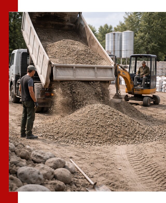 Доставка ПГС С3 в Краснокаменске самосвалами и миксерами