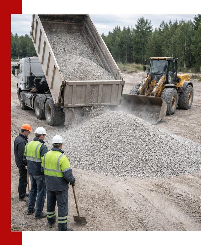 Известняковый отсев 0-5 доставка в Краснокаменске быстро и выгодно