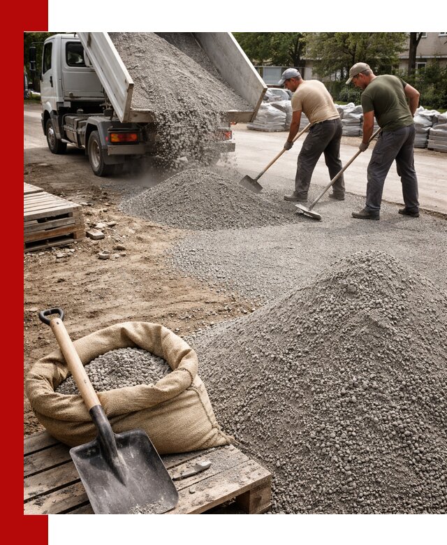 Отсев для тротуарной плитки в Краснокаменске — доставка и укладка