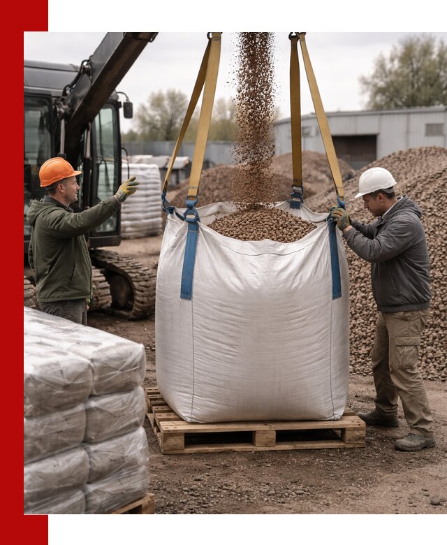 Керамзит в биг-бегах с доставкой в Краснокаменске
