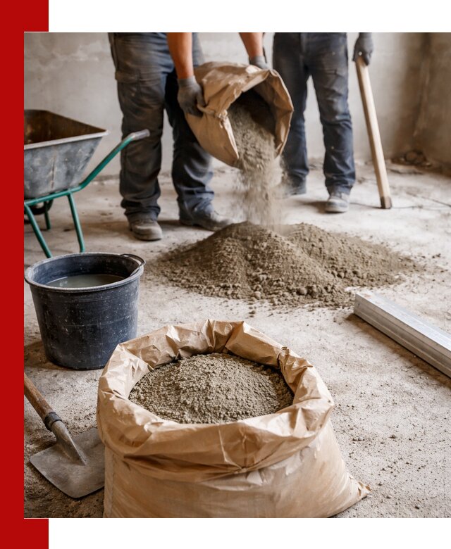 Доставка сухой смеси для стяжки в Краснокаменске