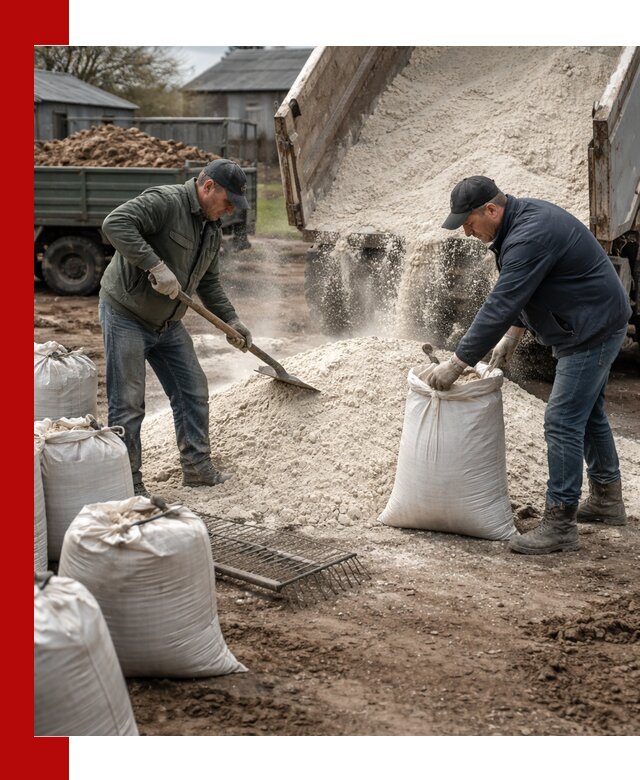 Доставка извести пушонки в Краснокаменске оптом и мелким оптом