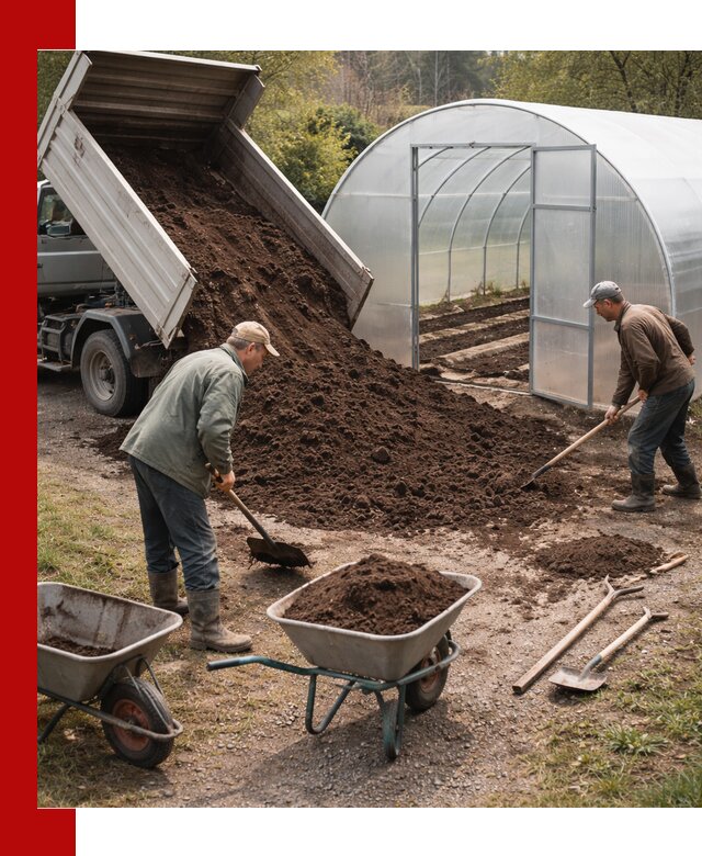 Грунт для теплицы с доставкой в Краснокаменске — плодородный субстрат под растения