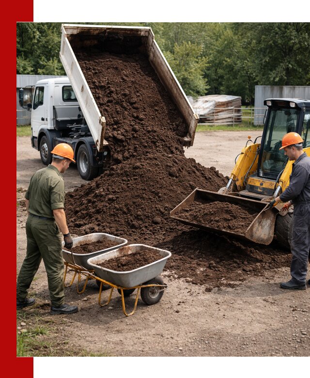Доставка торфо-земляной смеси в Краснокаменске для огорода и ландшафта