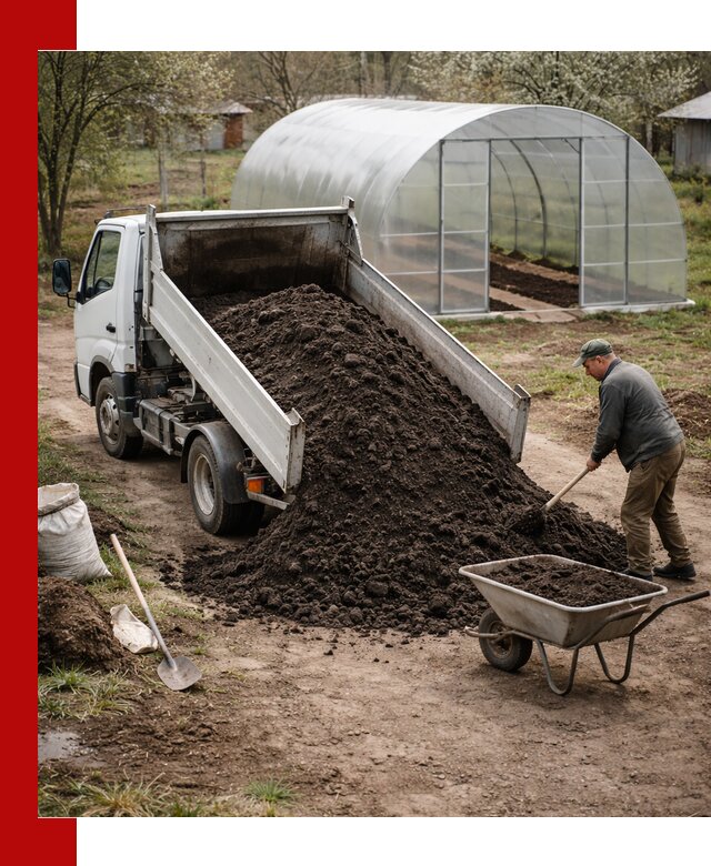 Чернозем для теплицы с доставкой в Краснокаменске