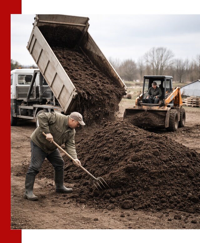 Доставка и продажа перегноя в Краснокаменске быстро и дешево