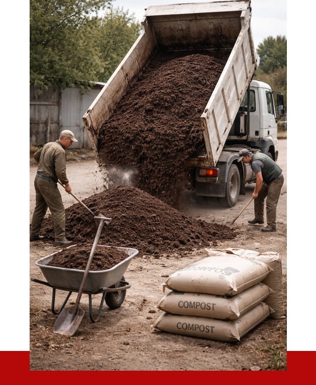 Купить компост в Краснокаменске от 4293 р. за куб с доставкой | ПРОНЕРУДКсн