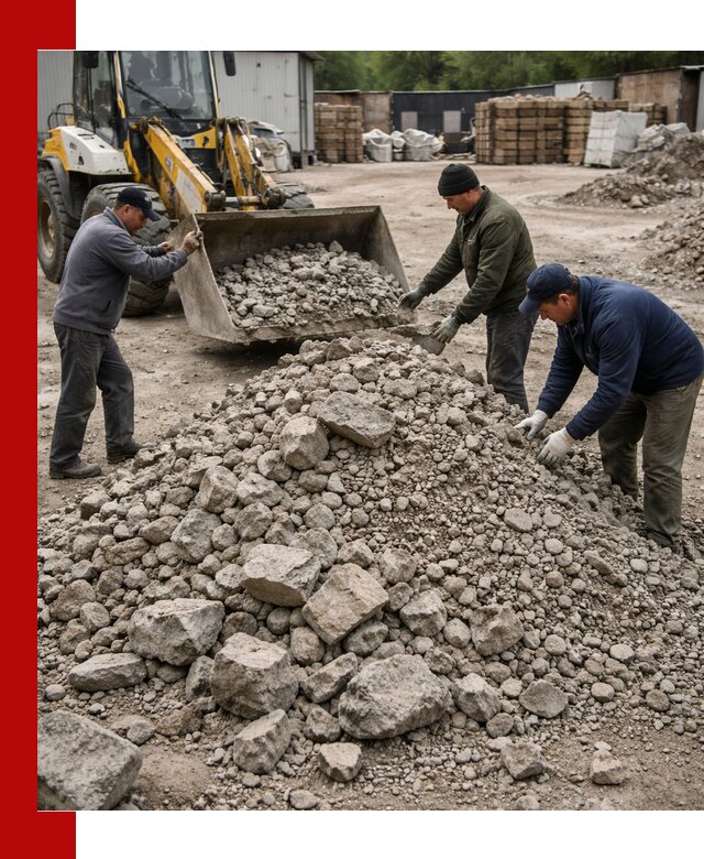 Демонтаж и вывоз бой бетона в Краснокаменске