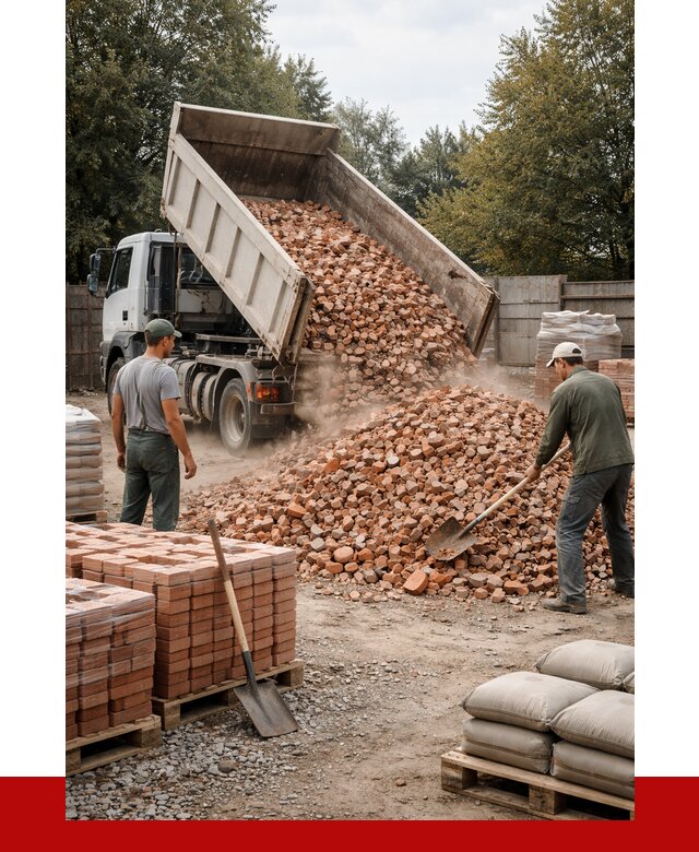 Бой кирпича в Краснокаменске с доставкой от 4293 руб/куб | ПРОНЕРУДКсн