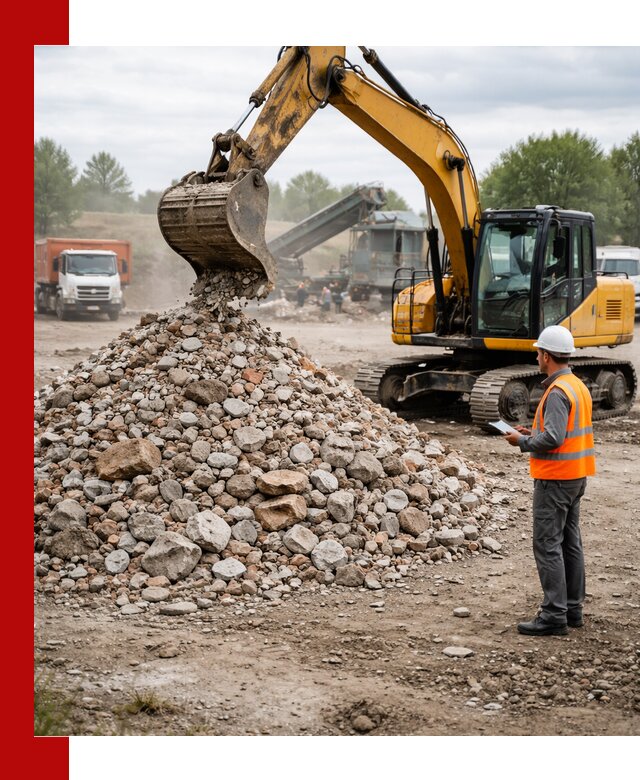 Доставка и вывоз строительного боя в Краснокаменске