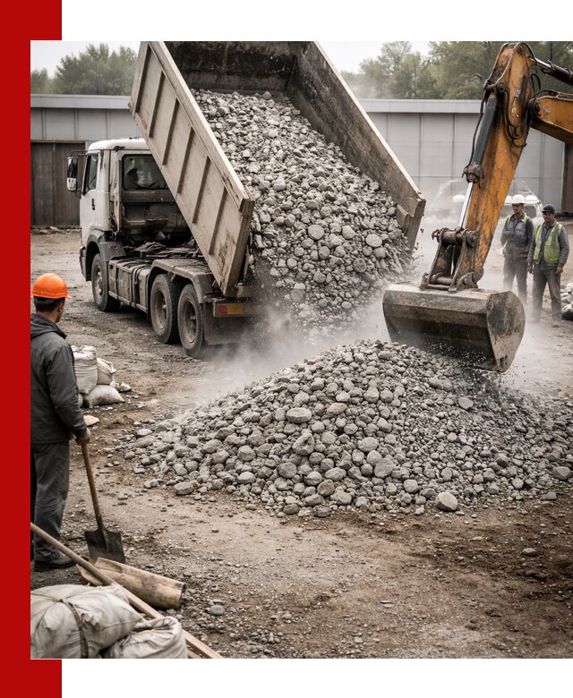 Доставка дробленого бетона в Краснокаменске оптом и в розницу