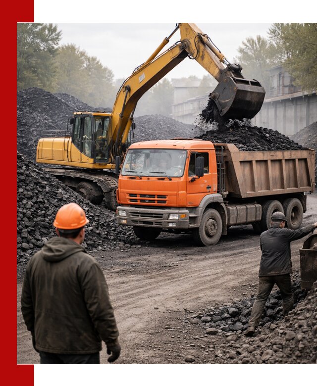 Доставка угля автотранспортом в Краснокаменске быстро и выгодно