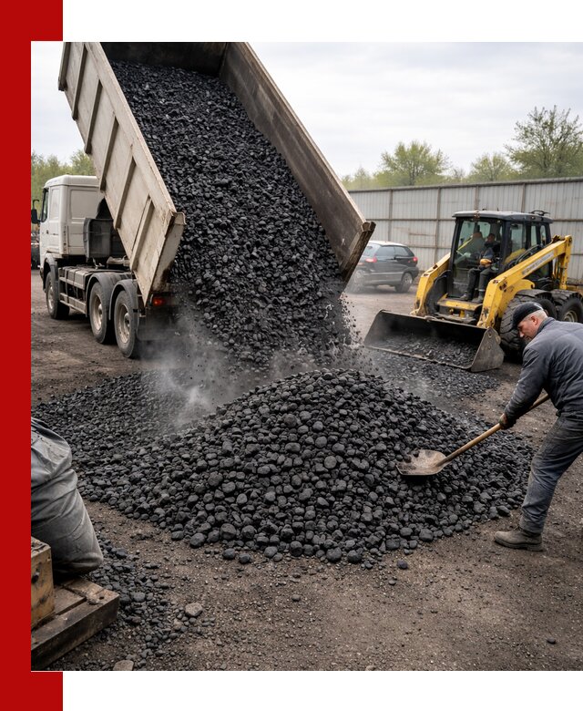Доставка угля орех в Краснокаменске оптом и в розницу