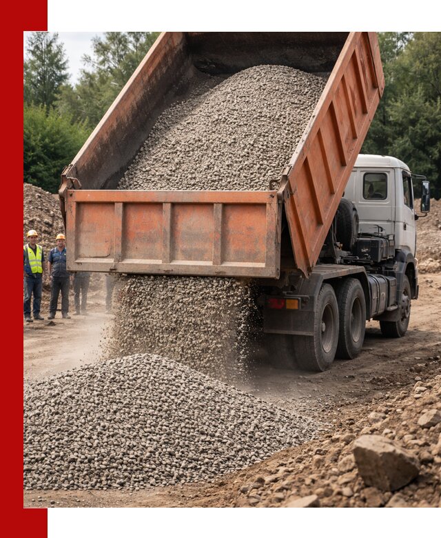 Доставка сыпучих материалов самосвалом в Краснокаменске быстро и надежно