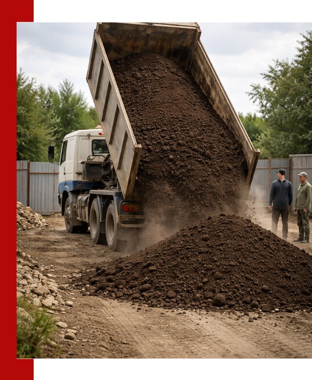 Доставка самосвалом 10 кубов в Краснокаменске быстро и надёжно