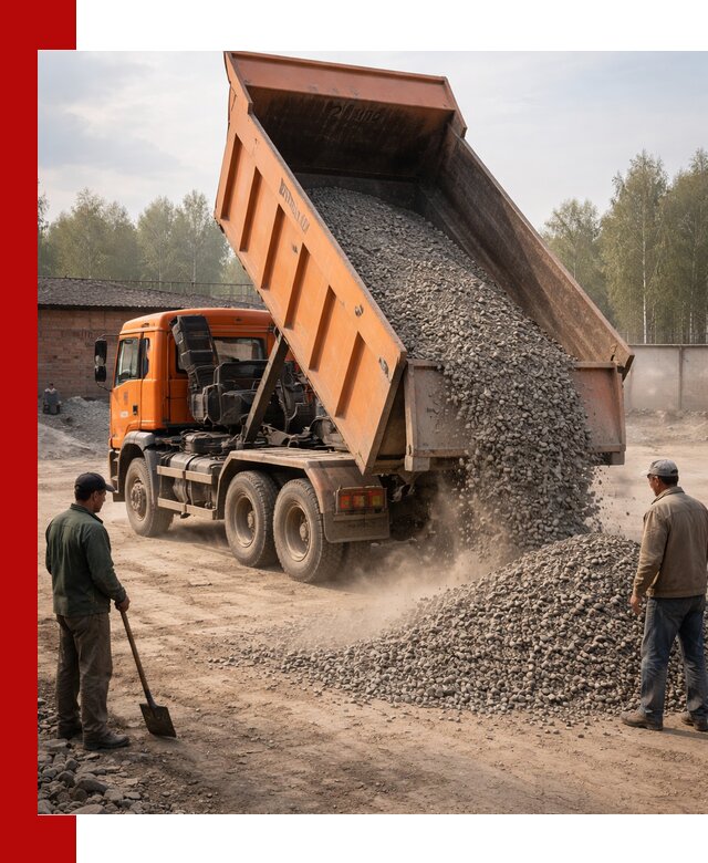 Доставка самосвалом 20 м3 в Краснокаменске быстро и надежно