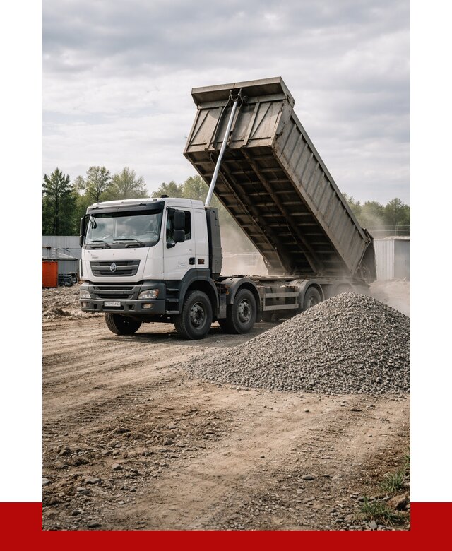 Доставка самосвалом 40 кубов в Краснокаменске от 9199 р. | ПРОНЕРУДКсн