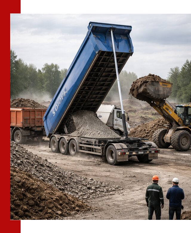 Аренда тонар 40 тонн в Краснокаменске с доставкой материалов