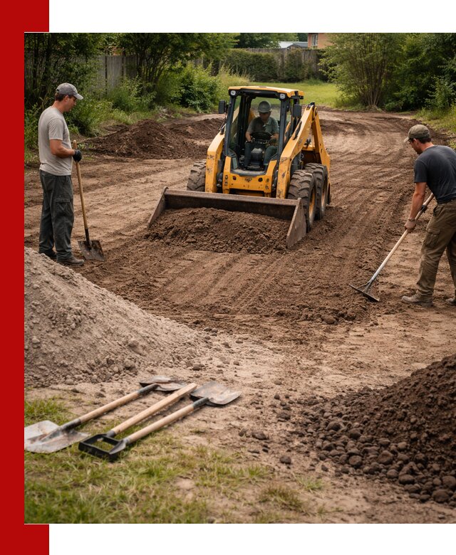 Планировка участка грунтом с вывозом и доставкой в Краснокаменске