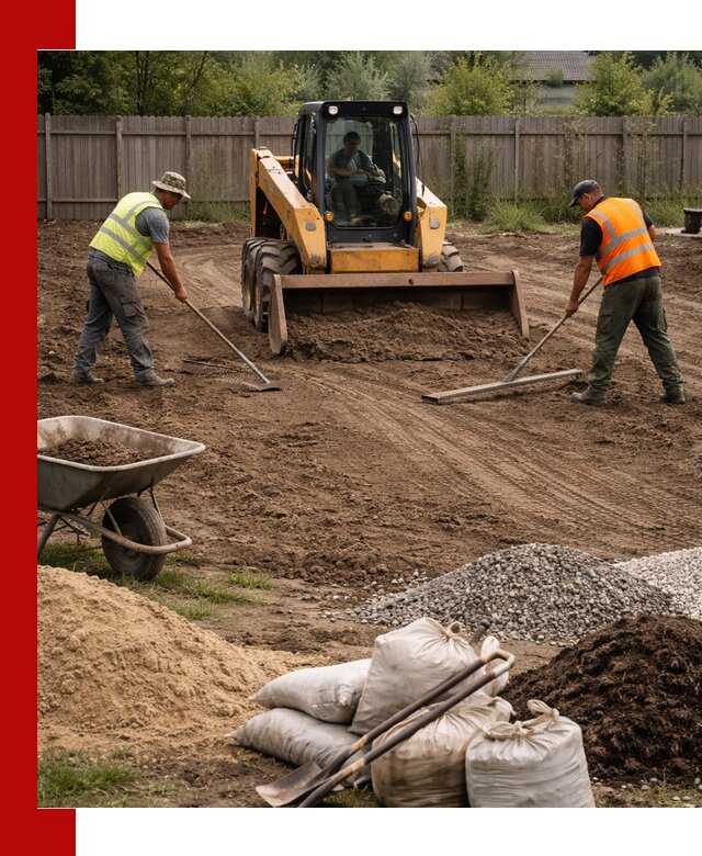Выравнивание участка под строительство и благоустройство в Краснокаменске